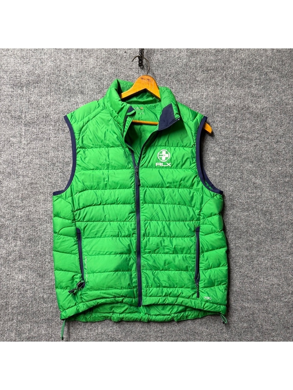 RLX Ralph Lauren 730 Down Vest Green Navy Men’s M